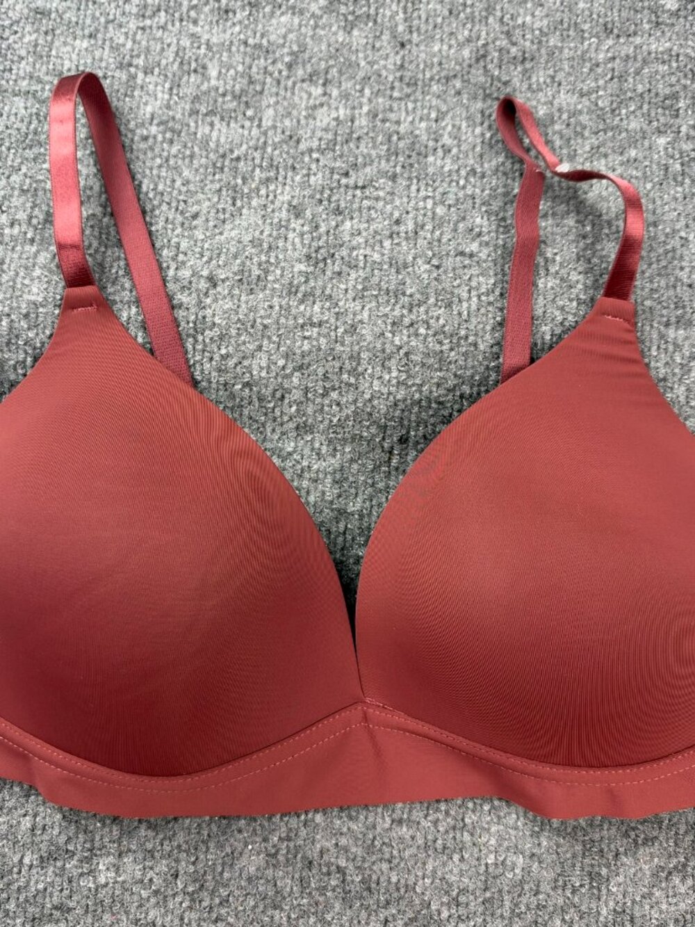 STRM LINE Intimates Bra 38C Wire Free Seamless Contour T-Shirt Rust HYT591116